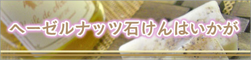 ヘーゼルナッツ石けん作りに