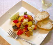 えごま油で蒸し野菜サラダ